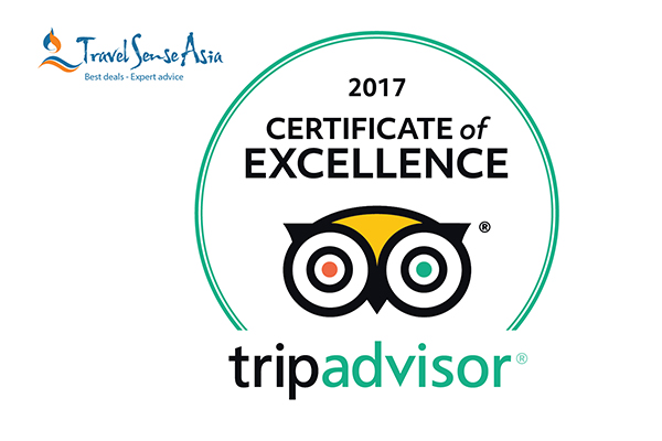 Excellence Certificate 2017 from Tripadvisor