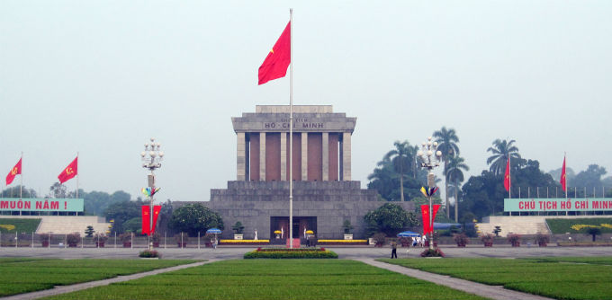 Ho Chi Minh mausoleum in Hanoi