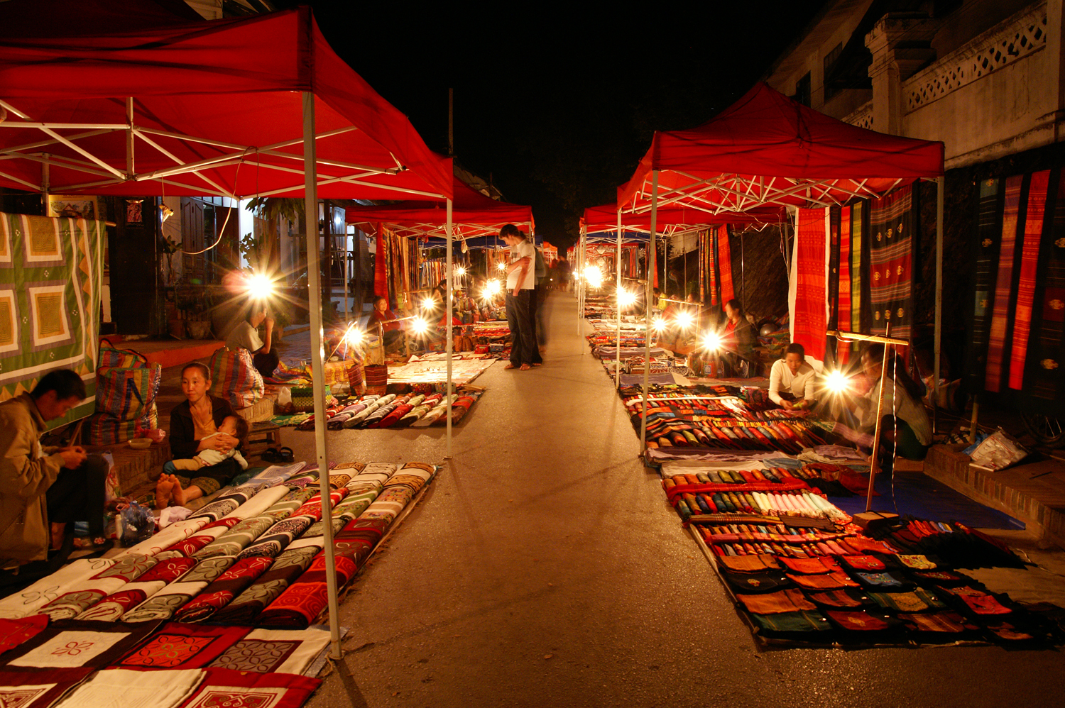 Night market in Laos